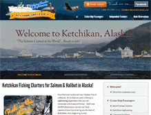 Tablet Screenshot of ketchikancharterboats.com